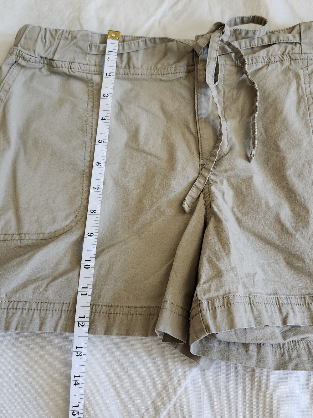 Merona Beige Drawstring Utility Shorts - Picture 5 of 8